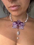 Choker Orchid Necklace