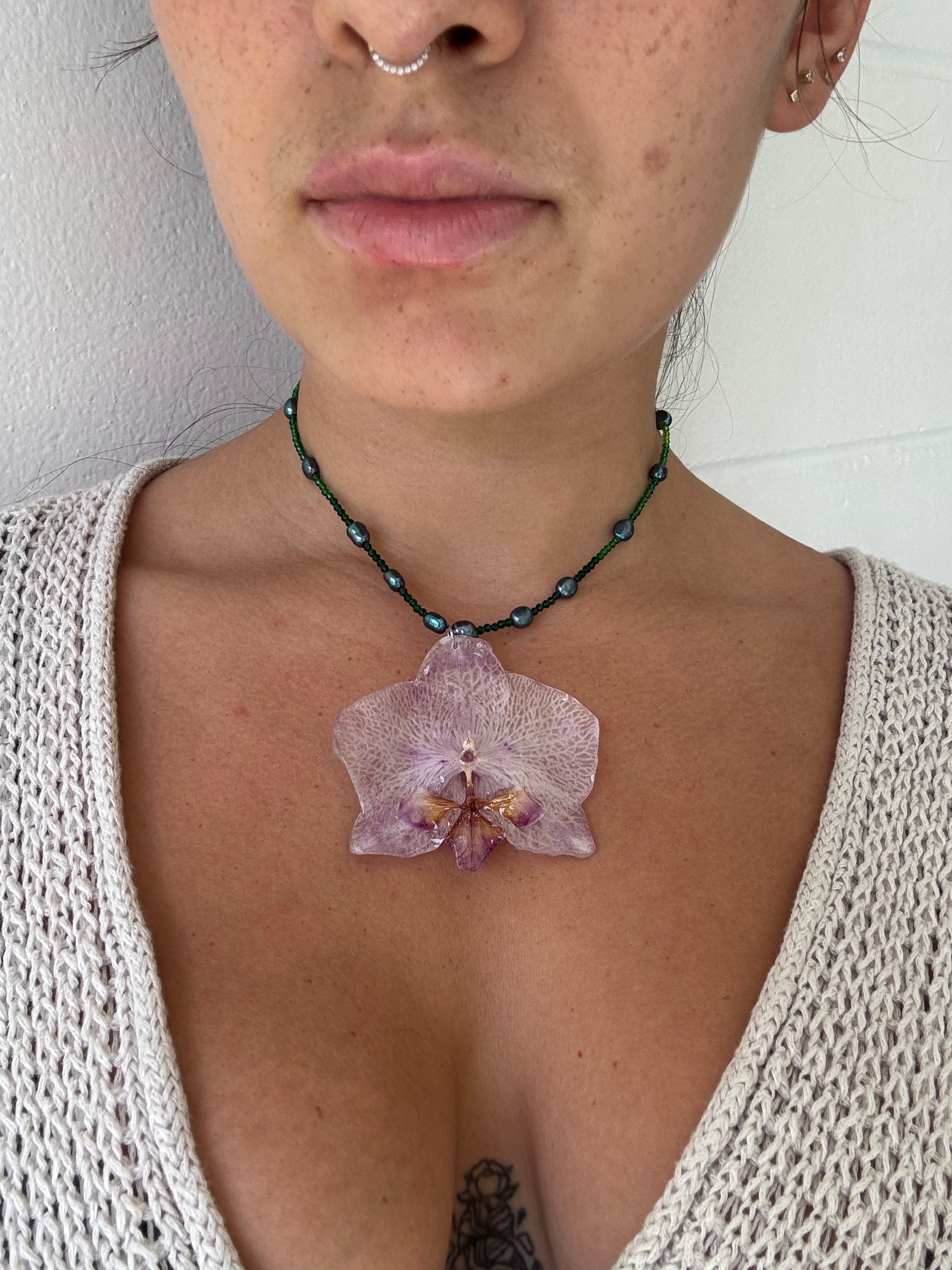 Orchid Necklace No. 7