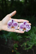 Handmade Orchid Earrings