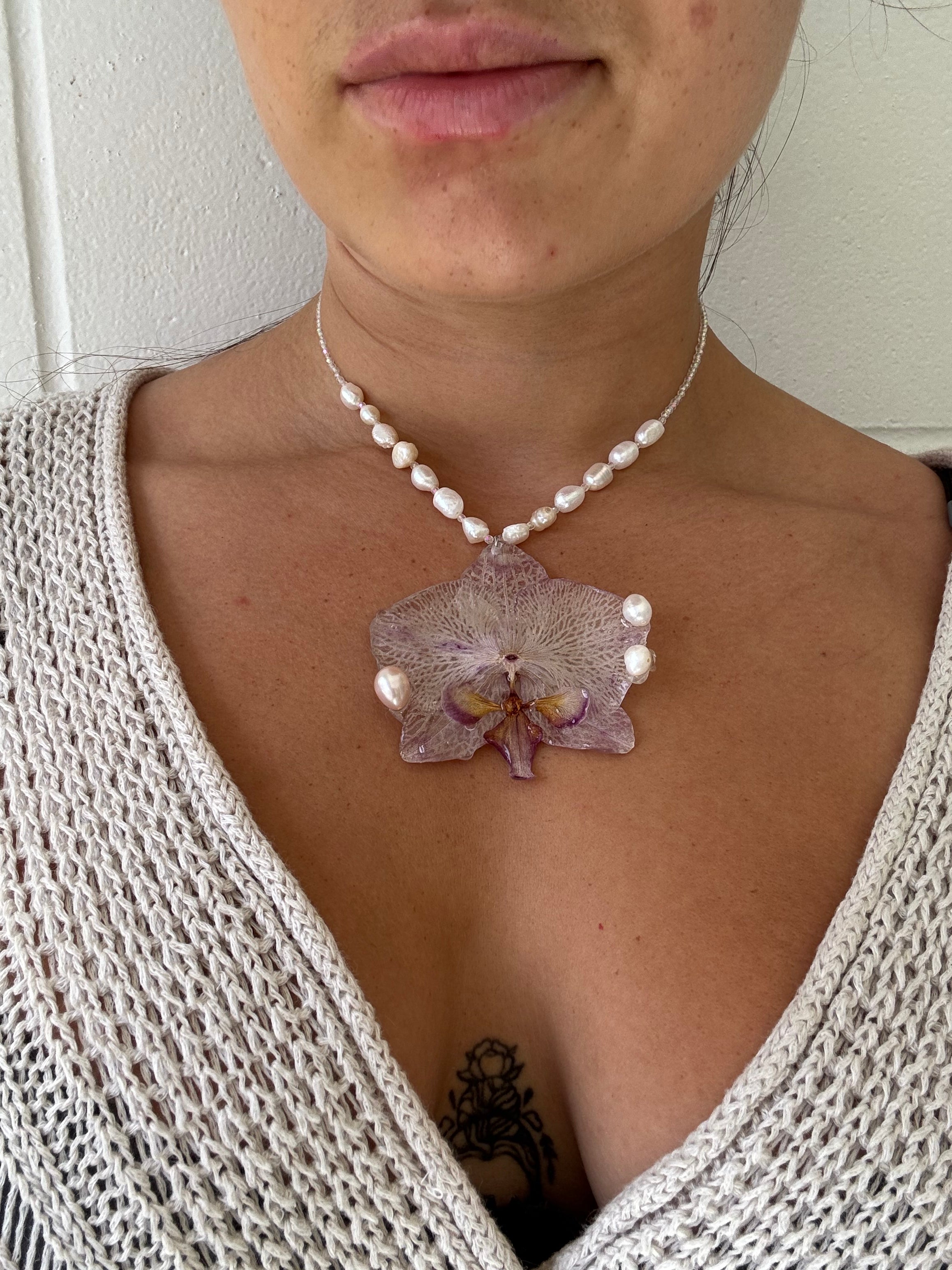 Orchid Necklace No. 6