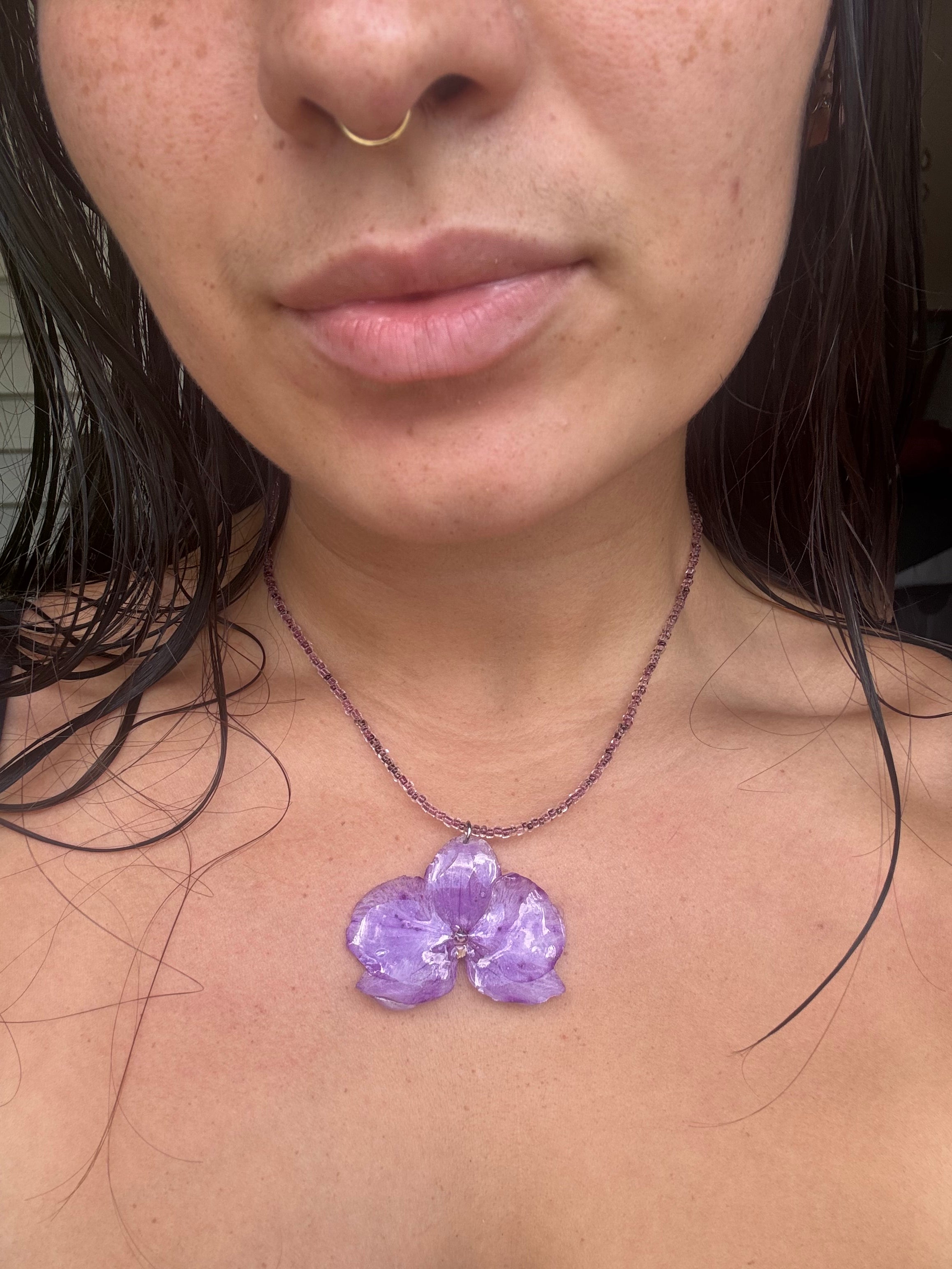 Mini Orchid Necklace