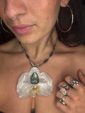 Gemstone Orchid Necklace