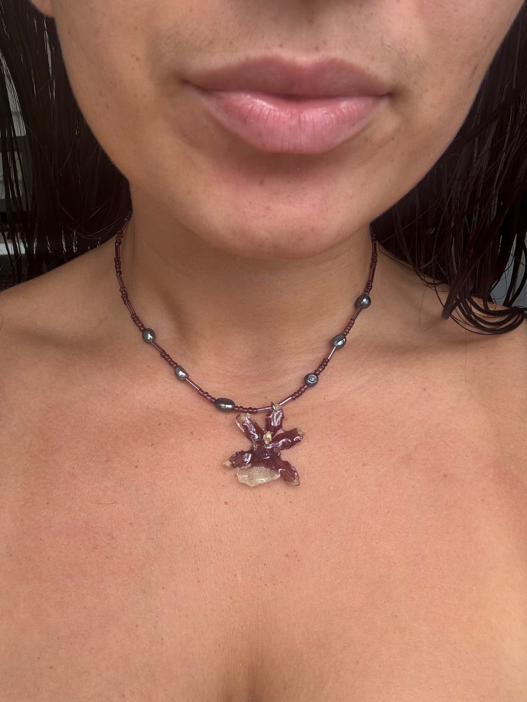 Mini Orchid Necklace