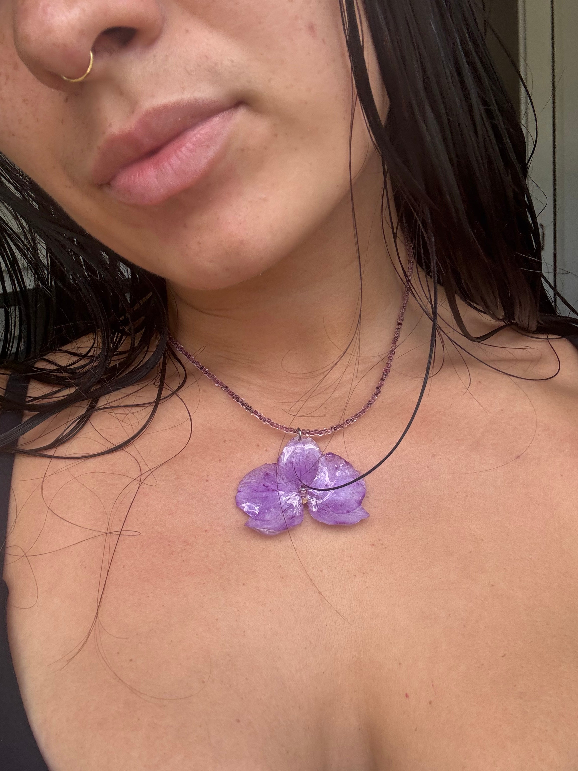 Mini Orchid Necklace