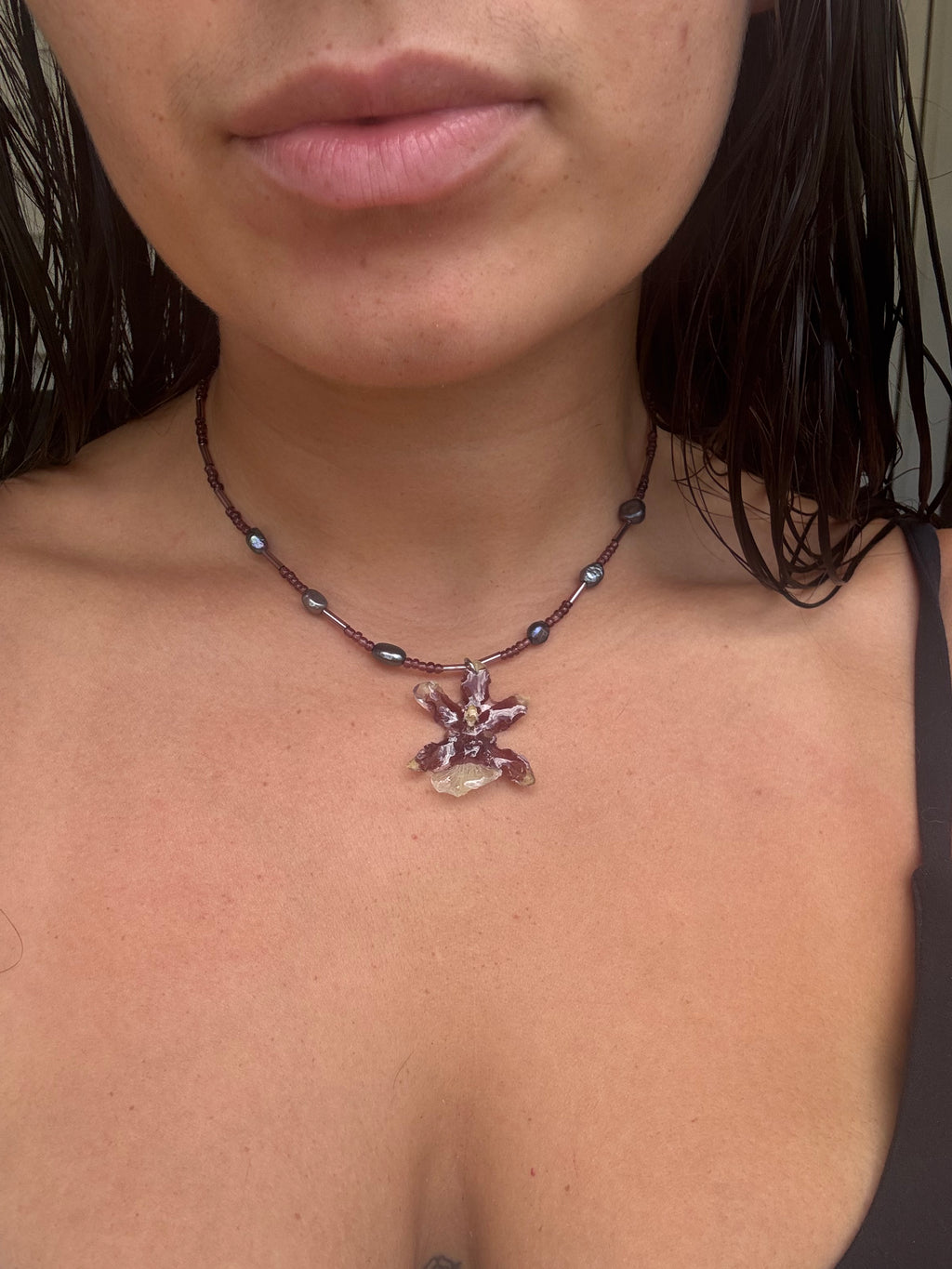 Mini Orchid Necklace