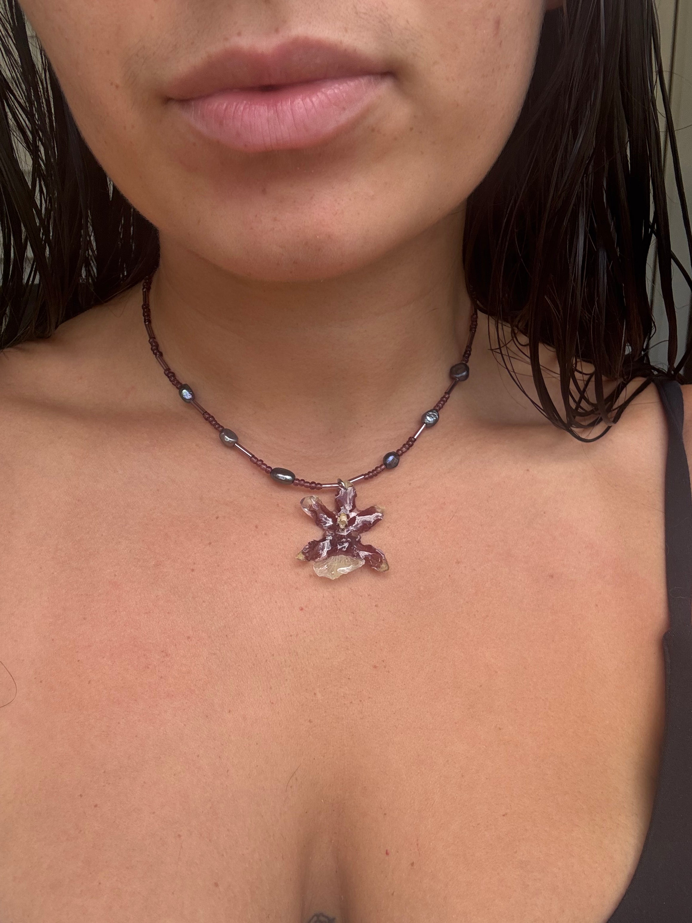 Mini Orchid Necklace