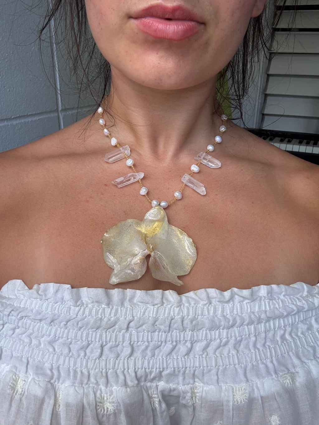 Orchid Necklace No. 4 🤍🔮🦄
