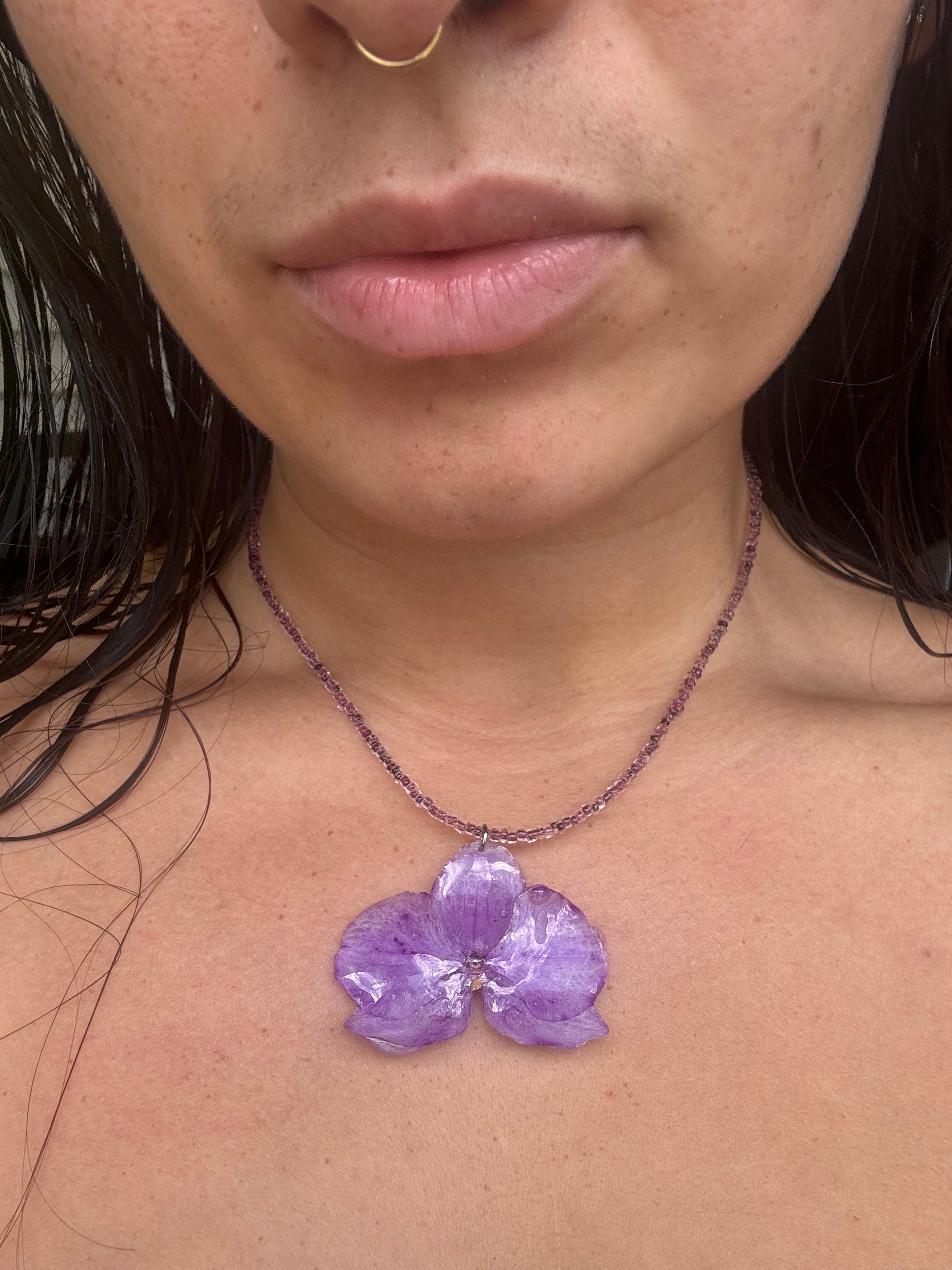 Mini Orchid Necklace