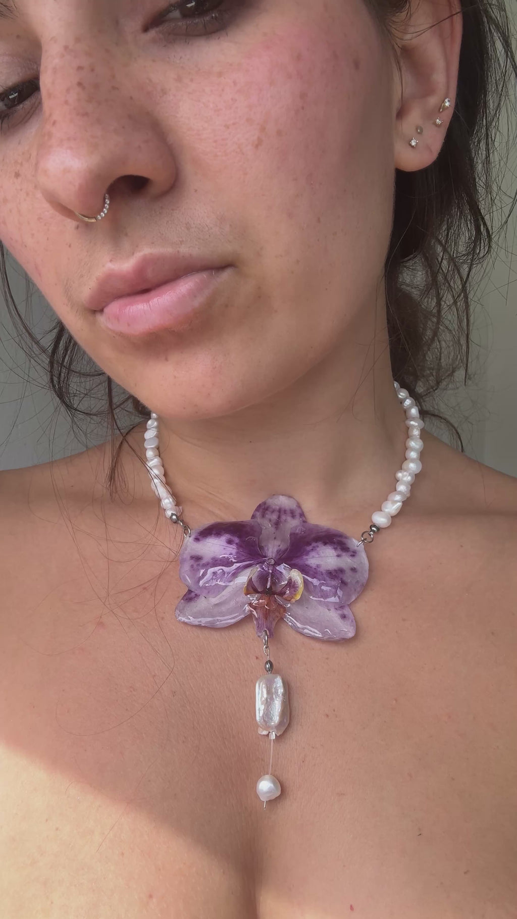 Choker Orchid Necklace